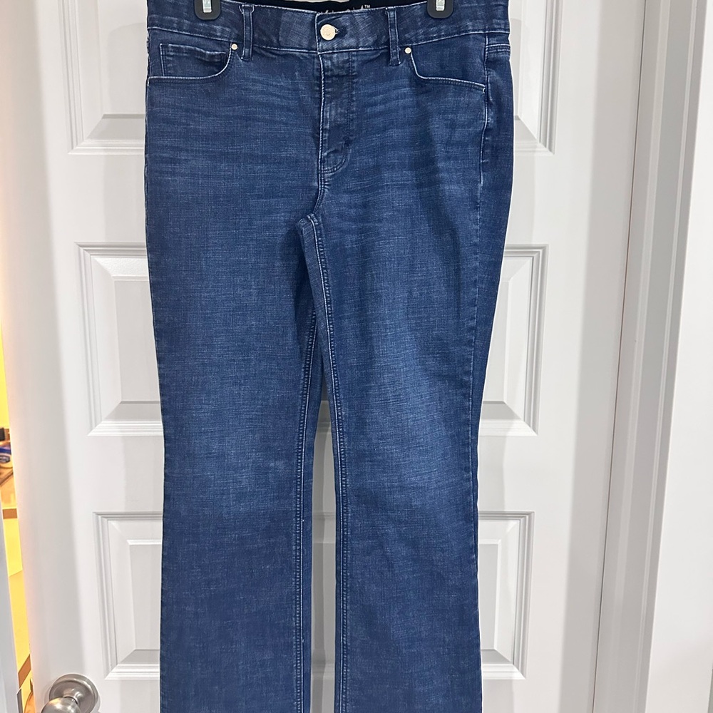 White House Black Market Blue Flare Jeans